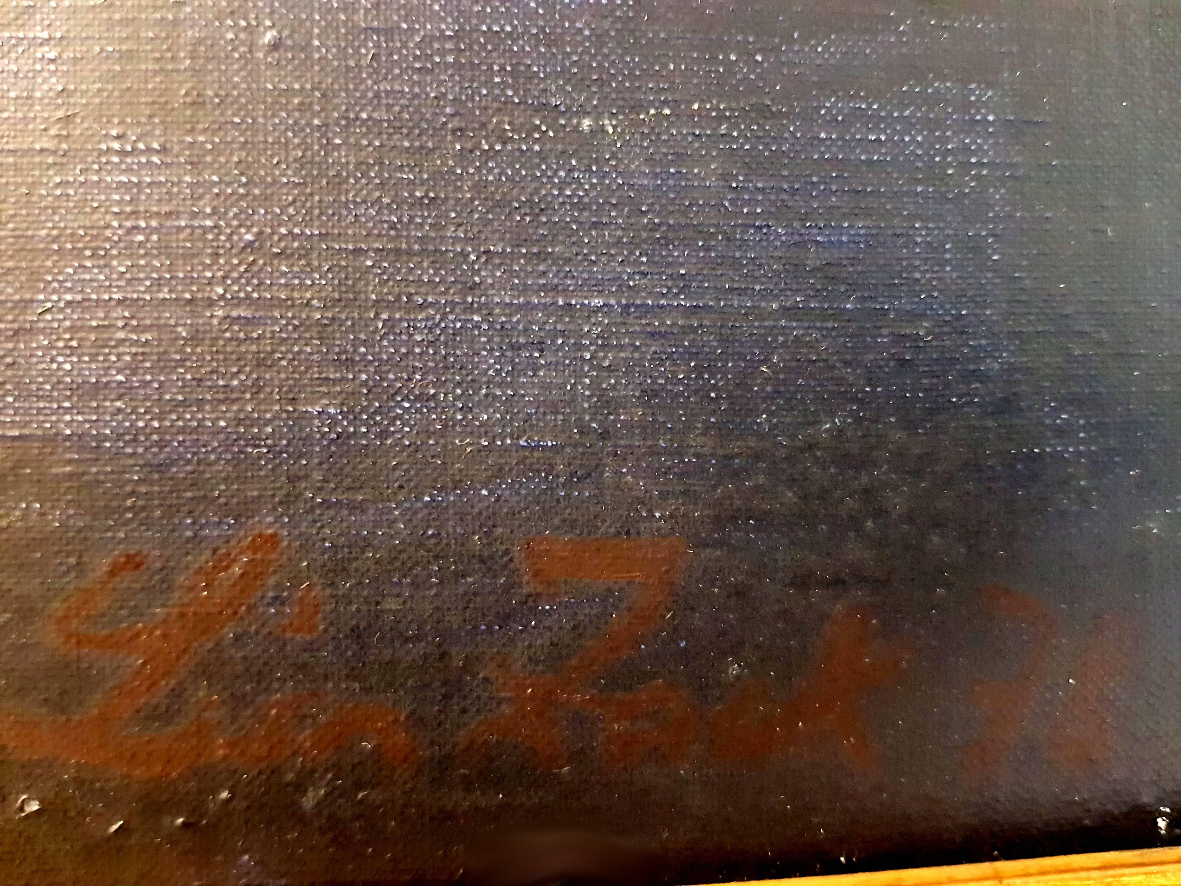Léon Zack - Composizione astratta lirica - Olio su tela firmato in vendita 2