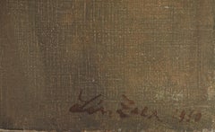 Nude after the Bath - Original Oil on canvas, Signed