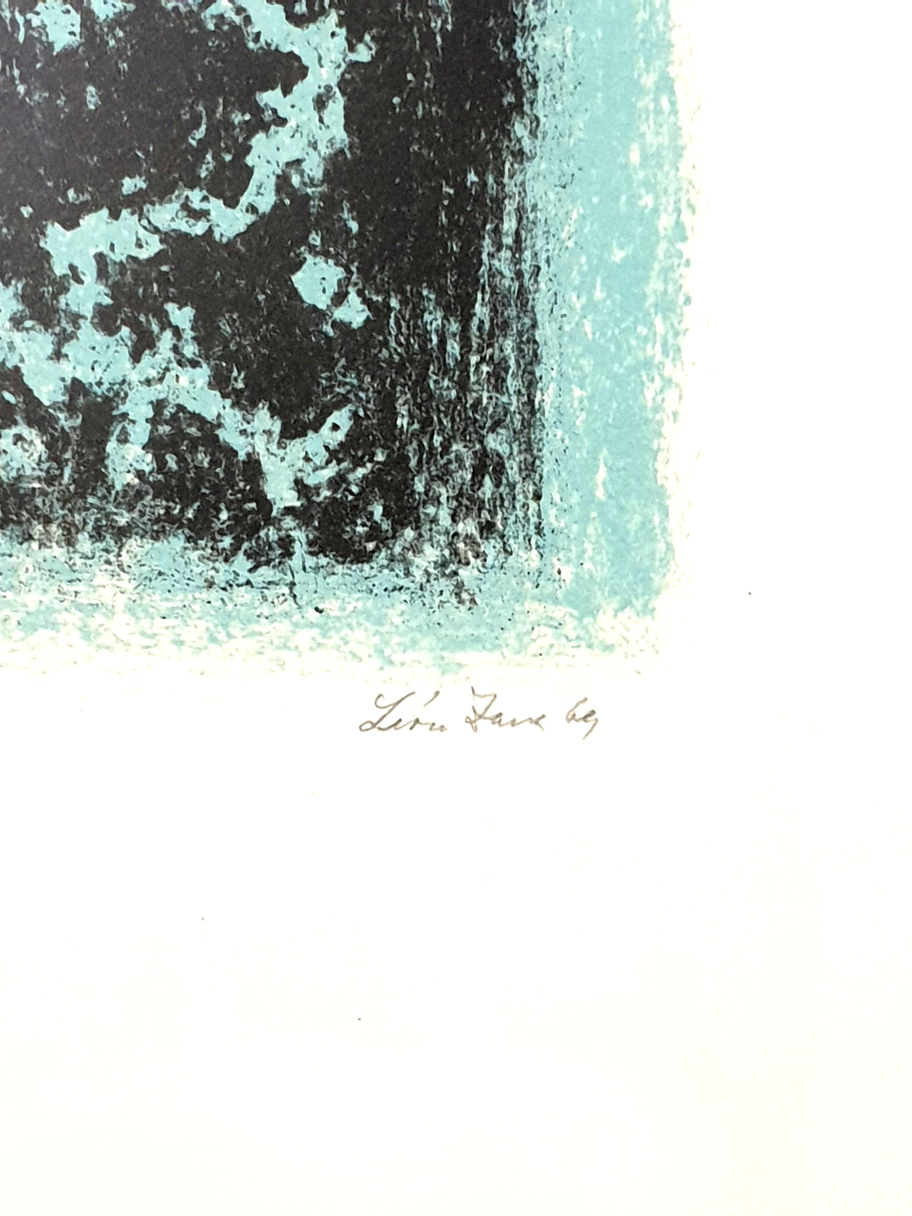 Léon Zack - Snow - Original Handsigned Lithograph
1969
Handsigned in pencil and numbered
Edition of 22
32.5 x 25 cm

Léon Zack (1892-1980)
Léon Zack was a Russian émigré who became a leading exponent of the Abstraction Lyrique movement, which was