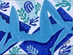 #4 Día en la playa con Matisse, Pintura, Acrílico sobre lienzo