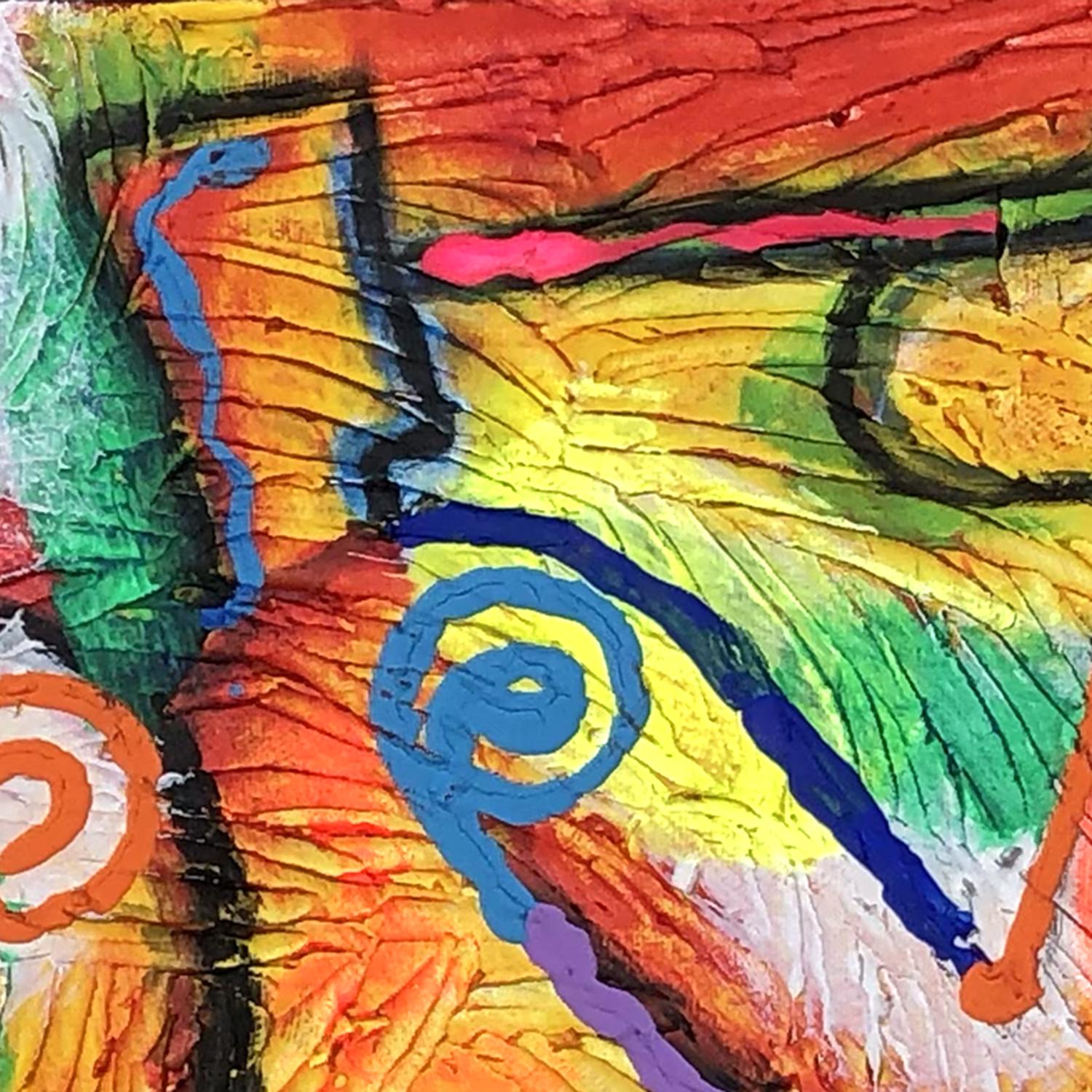 Blues e Jazz, Pittura, Acrilico su tela - Painting di Leon Zernitsky 