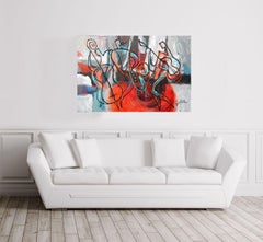 Amo el Jazz, Pintura, Acrílico sobre lienzo