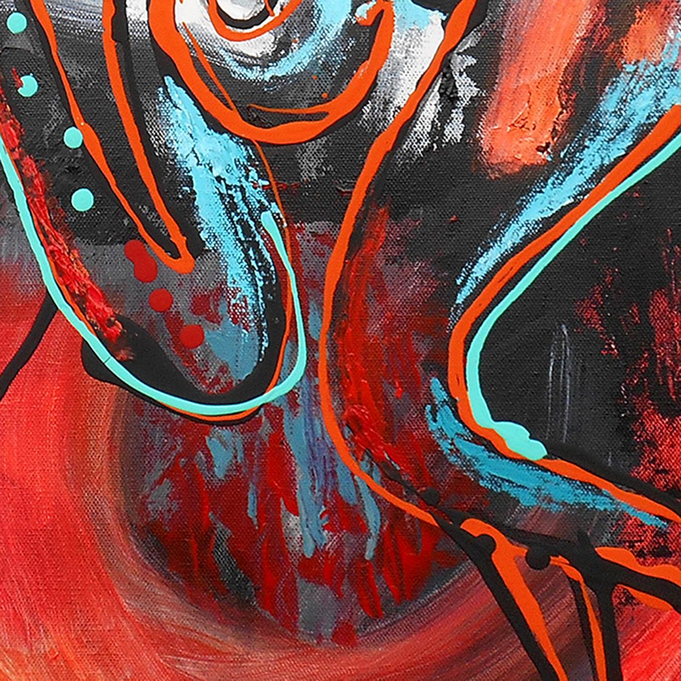 I Love Jazz, Gemälde, Acryl auf Leinwand (Abstrakt), Painting, von Leon Zernitsky 