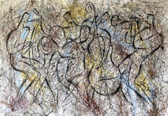 Jazz and Jackson Pollock Rhythm3, Painting, Acrylic on Canvas
