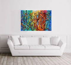 Jazz and the City, Painting, Acrylic on Canvas