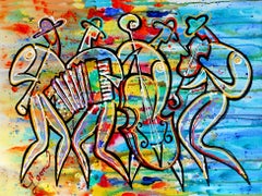 Banda Klezmer, Pintura, Acrílico sobre lienzo