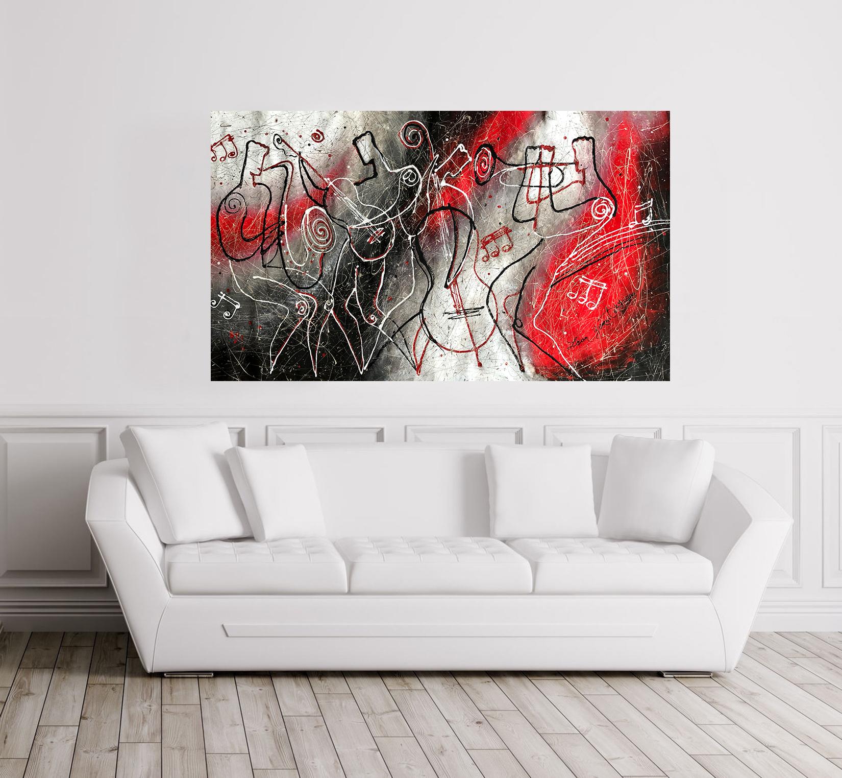 Midnight Blues, Gemälde, Acryl auf Leinwand (Zeitgenössisch), Painting, von Leon Zernitsky 