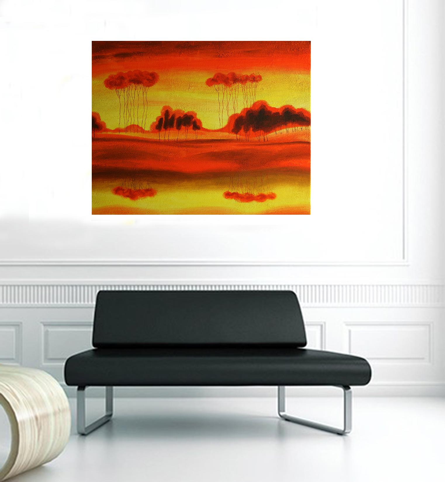 RED PLANET, Painting, Acrylic on Canvas For Sale 2