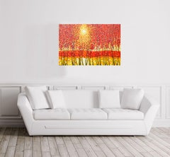 THE GALAXY OF THE RED PLANET, Painting, Acrylic on Canvas