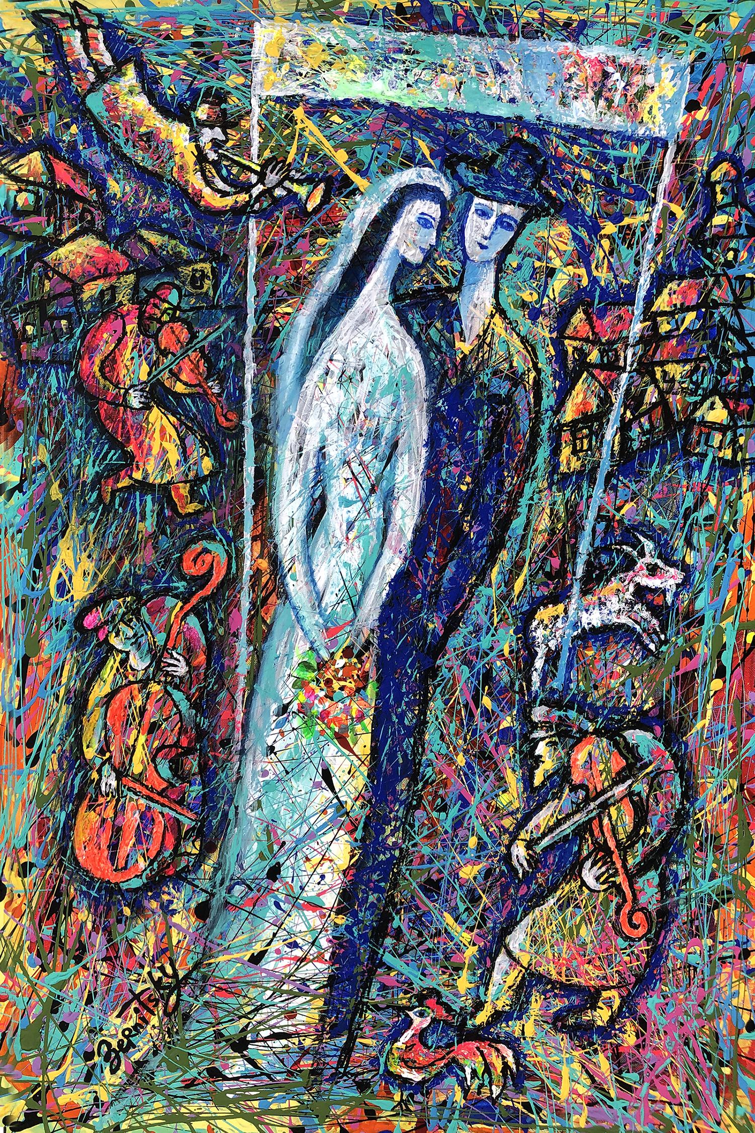 jewish paintings on canvas