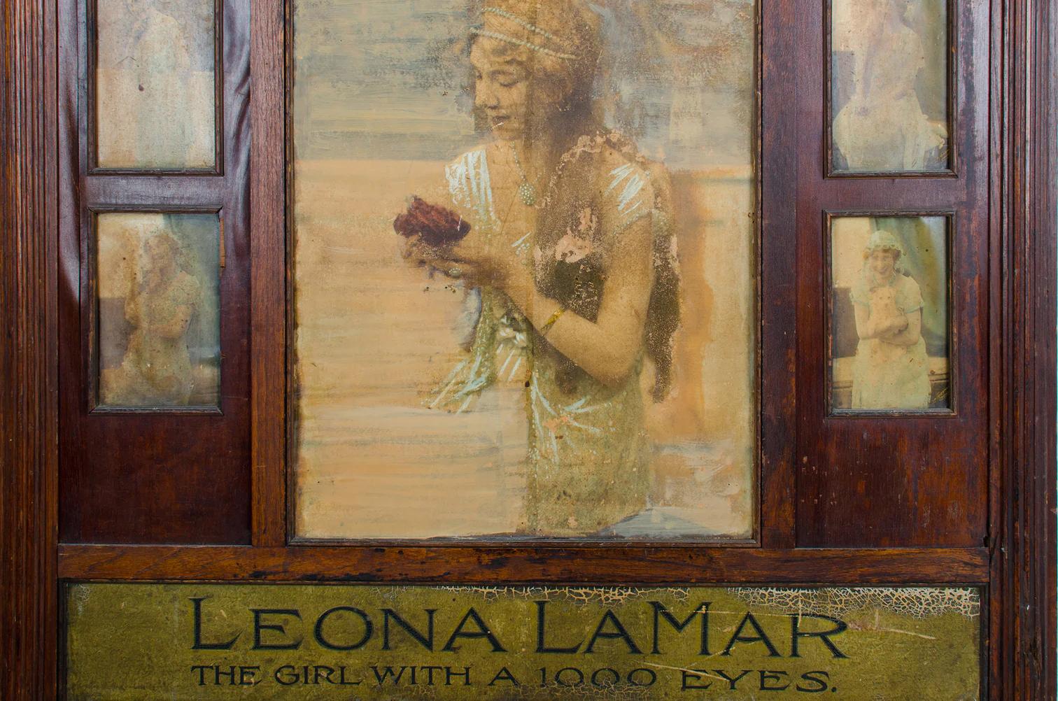 Other Leona LaMar “The Girl With a 1000 Eyes” Vaudeville Mentalist Lobby Marquee