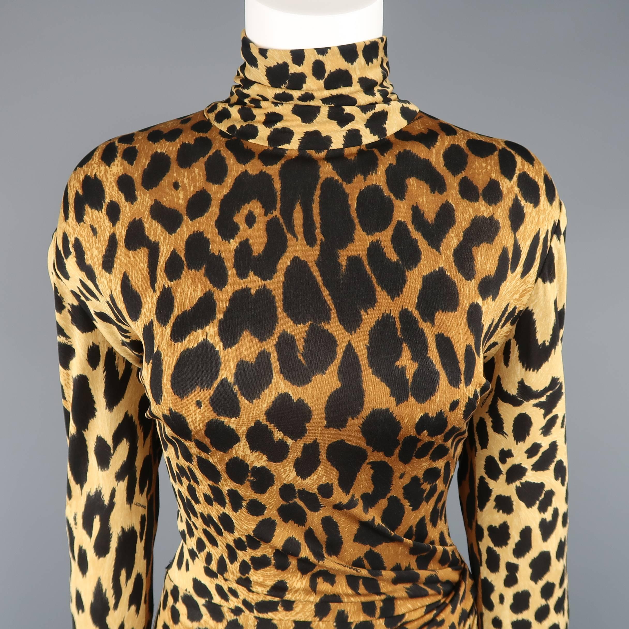 cheetah cocktail dress
