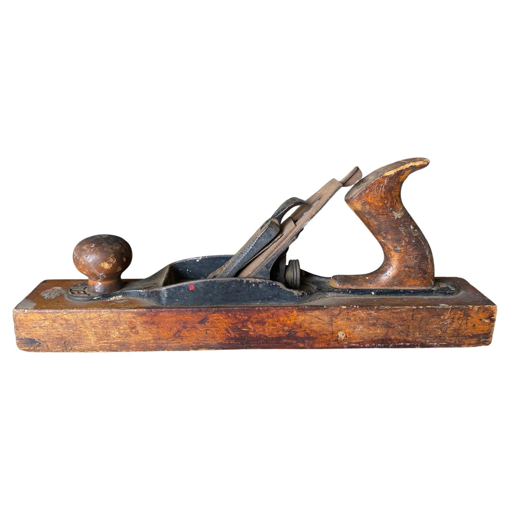 Leonard Bailey Wooden Block Plane Tool, United States, Early 20th Century For Sale