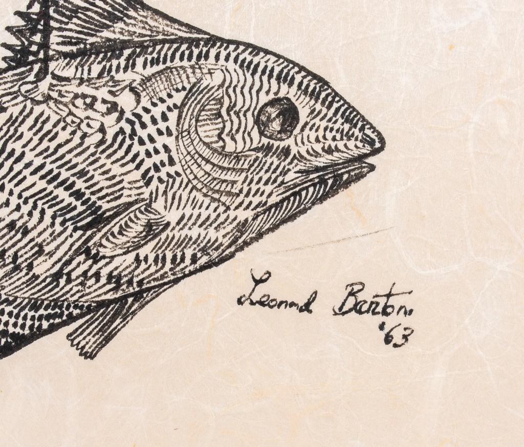 Leonard Barton „ Vogel der Beute“ Tinte auf Papier im Zustand „Gut“ im Angebot in New York, NY