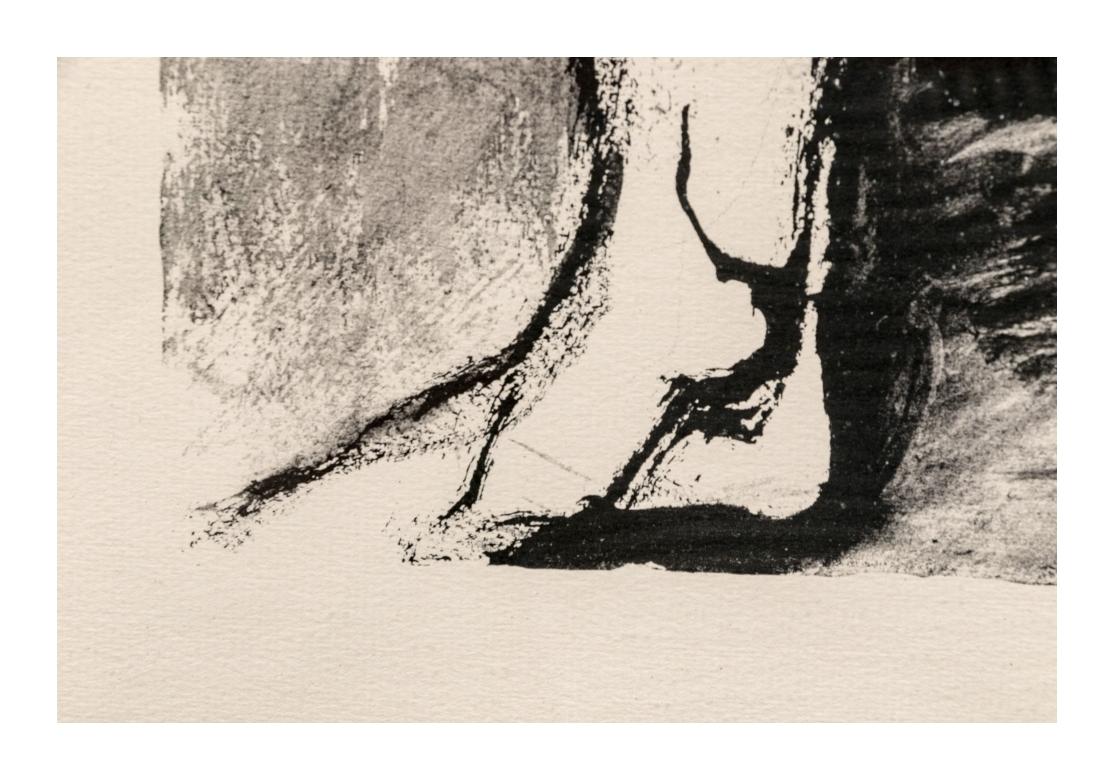 Immagine tratta dal portfolio dei Disegni per l'Iliade. Pubblicato da Delphic Arts New York 1962. La stampa è firmata a matita e datata 1961 in basso a destra. Qui l'eroe greco Achille è seduto e piange la morte di Patroclo, il suo più caro compagno