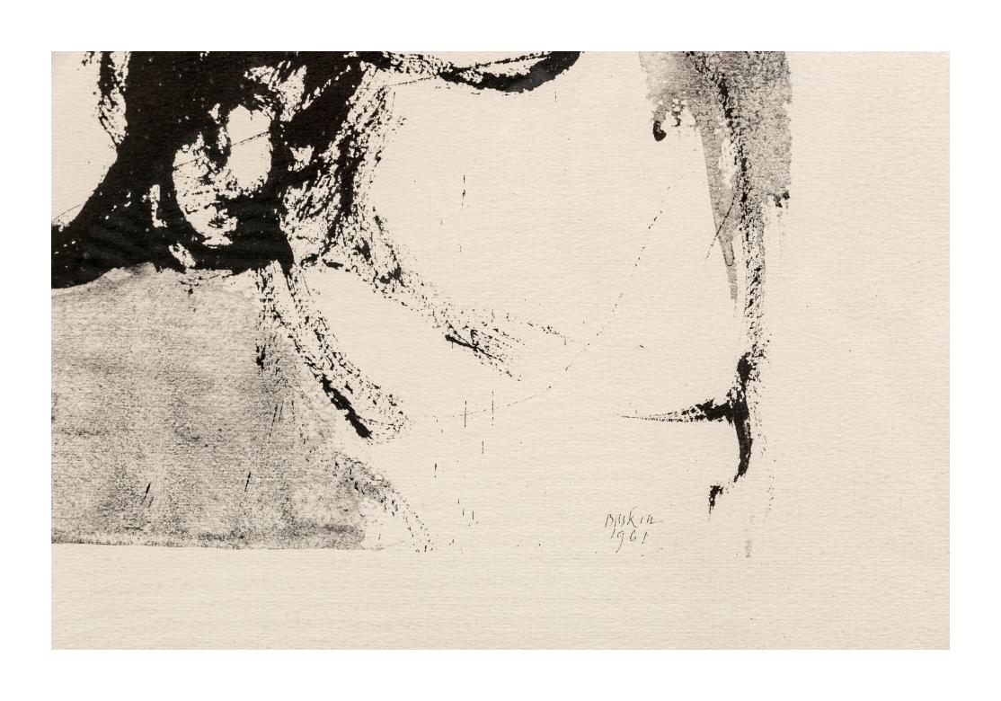 XX secolo Leonard Baskin (Am. 1922-2000) Stampa firmata in bianco e nero, 