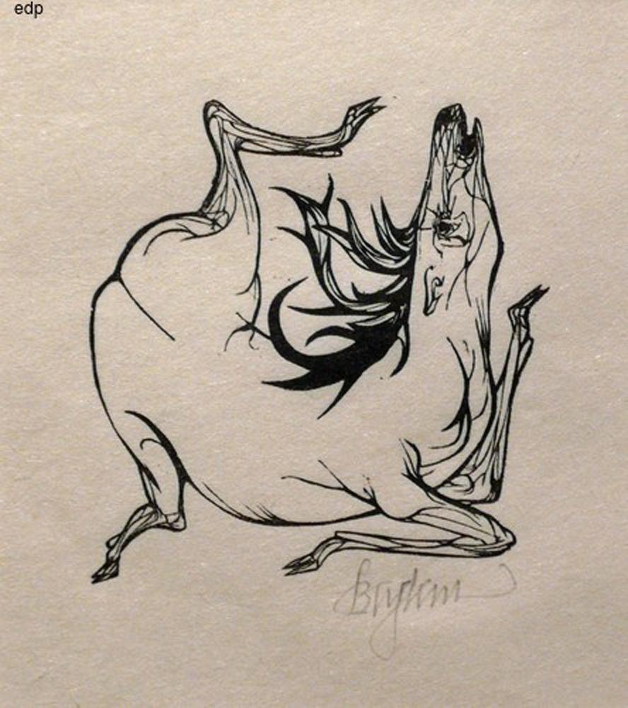 Leonard Baskin Animal Print - BOAR