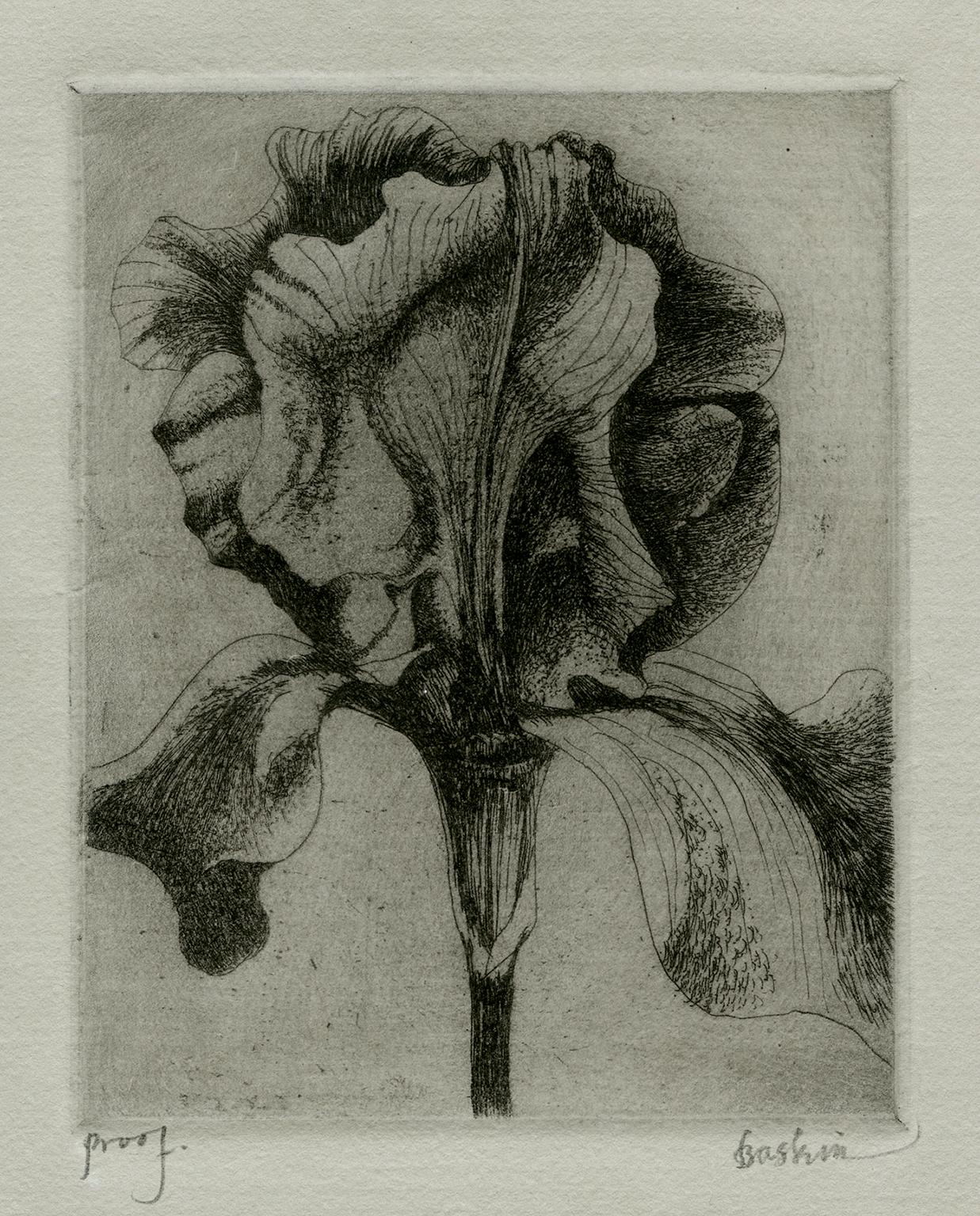 Leonard Baskin Figurative Print - Iris ( 1 )