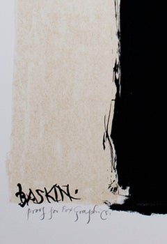 Original Lithograph Native American Female Figure Mystery Secret Society Signed