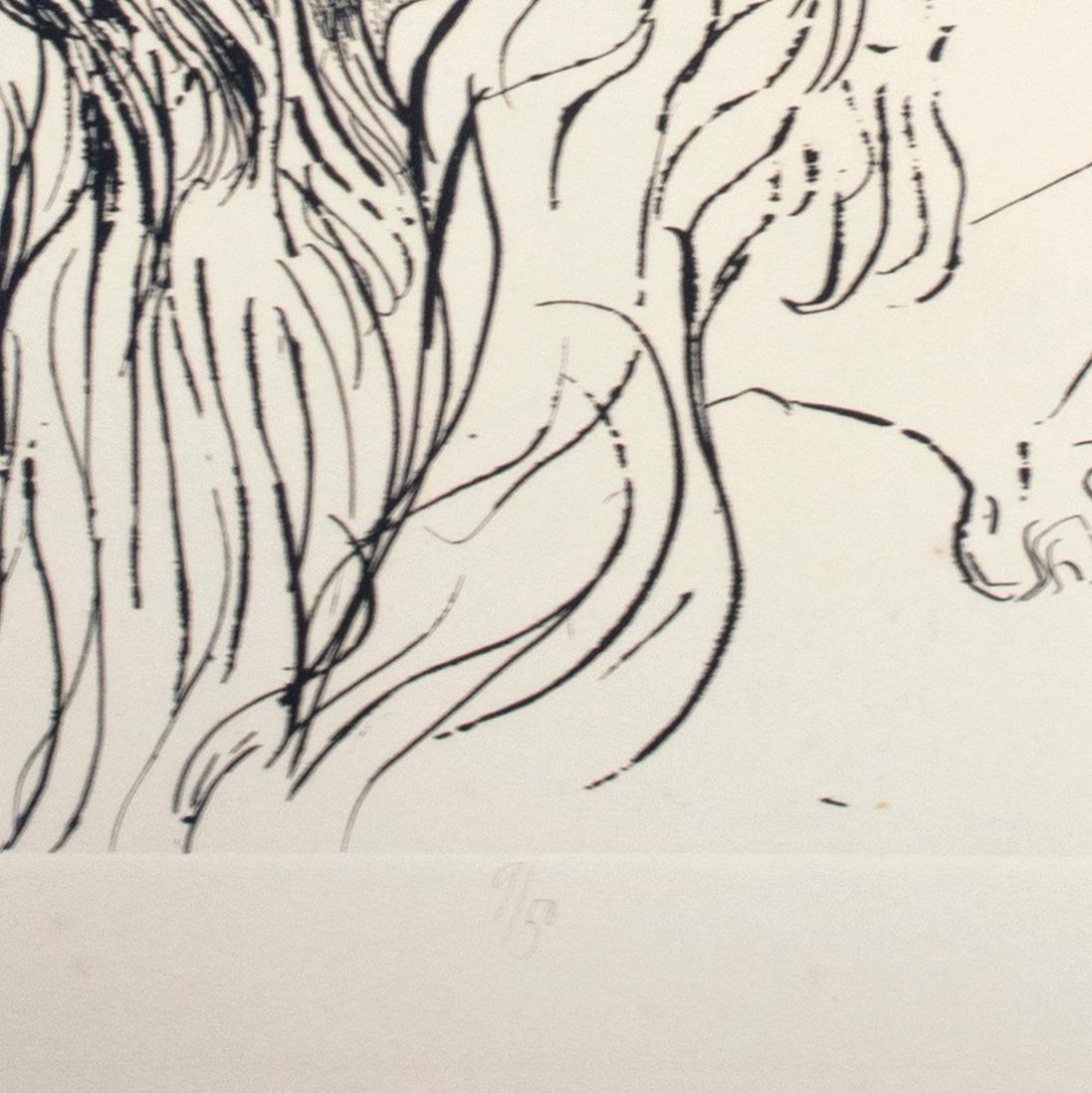 Gravure originale de Peter Breughel, signée au crayon en vente 4
