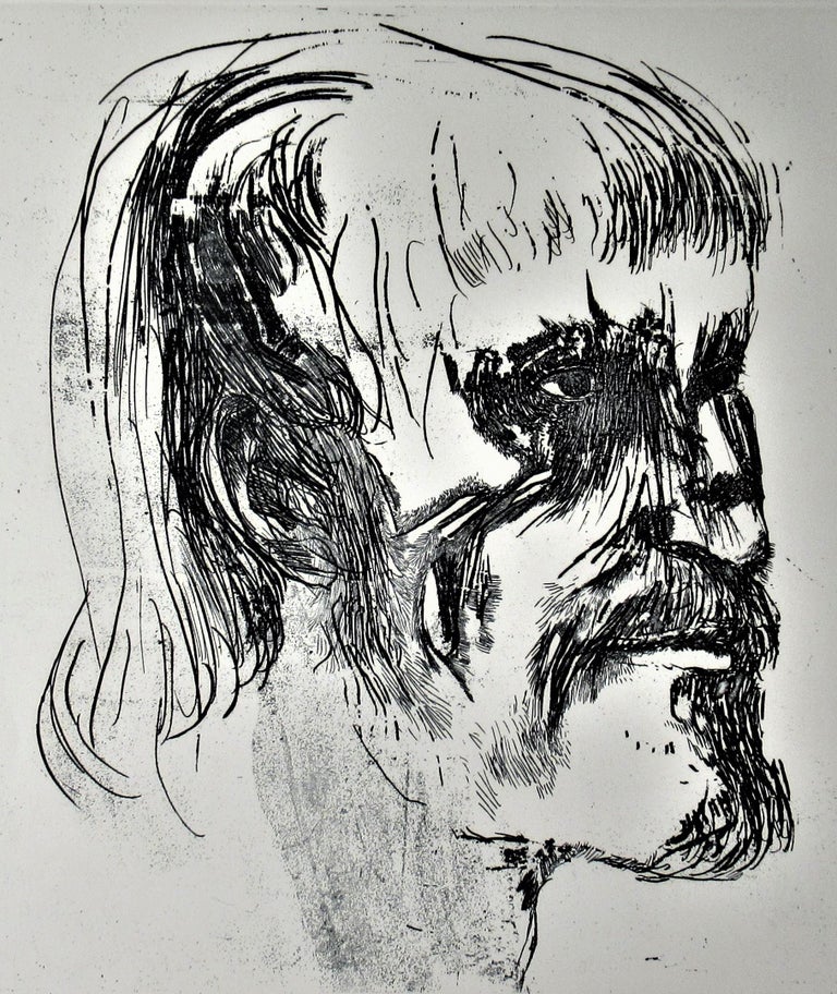Portrait - Print by Leonard Baskin