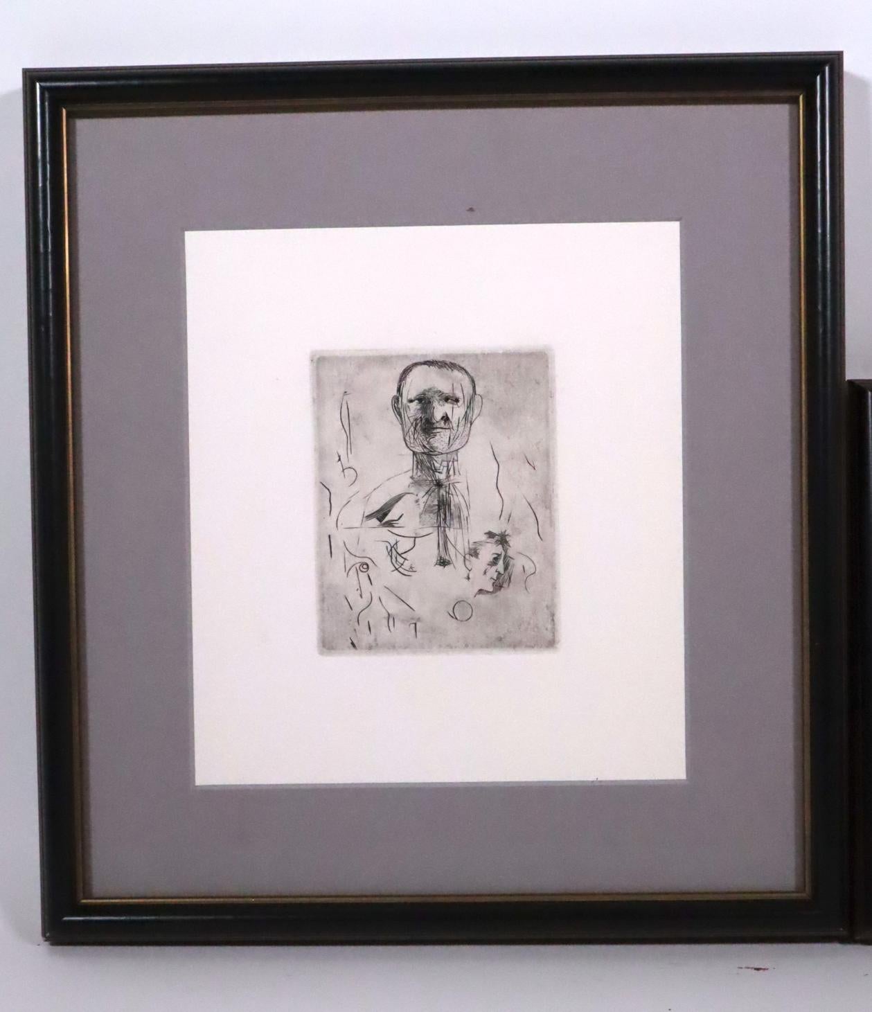 Three framed etchings, trial proofs INVENTORY CLEARANCE SALE - Print by Leonard Baskin