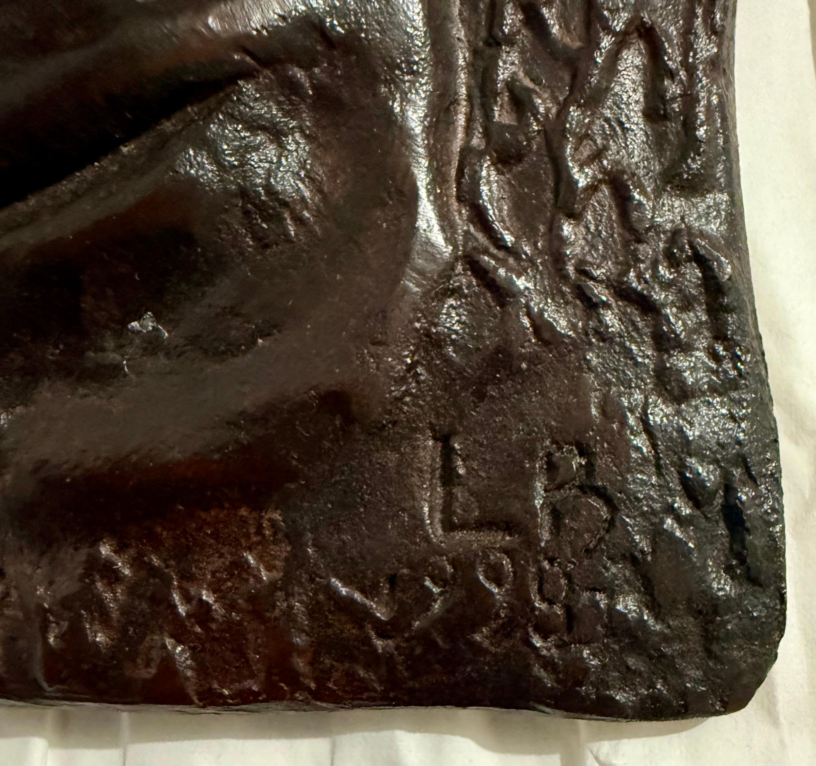 Bronze Sculpture Wall Relief Judaica Jewish Matriarchs Modernist Leonard Baskin For Sale 8