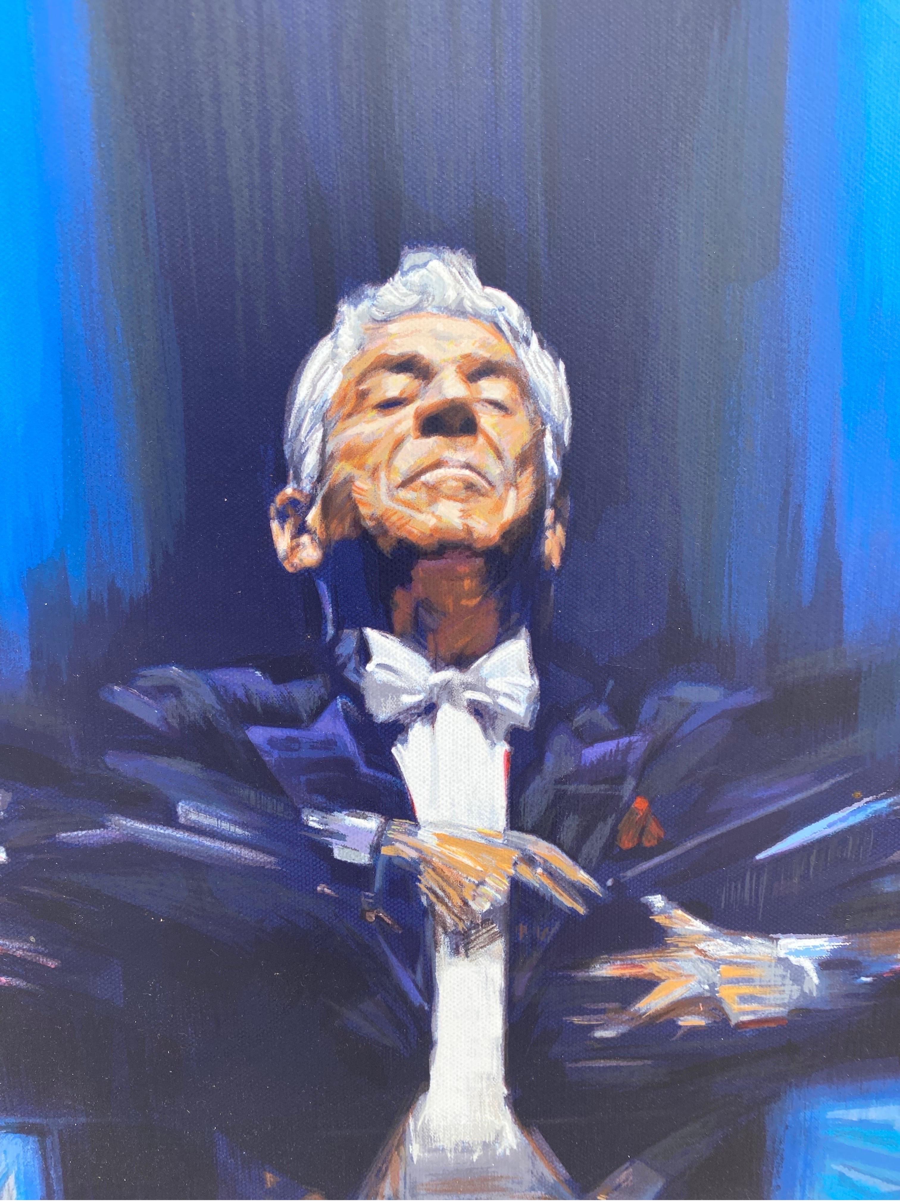 Leonard Bernstein Seriographie Signiert von Jin G Kam und gerahmt im Zustand „Gut“ im Angebot in Chicago, IL