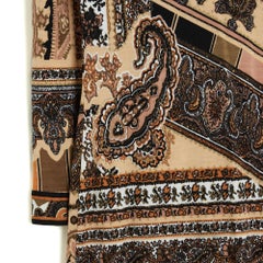 Leonard circa 1990 Robe laine boteh FR38 Boteh Print Wool Dress UK10 US8