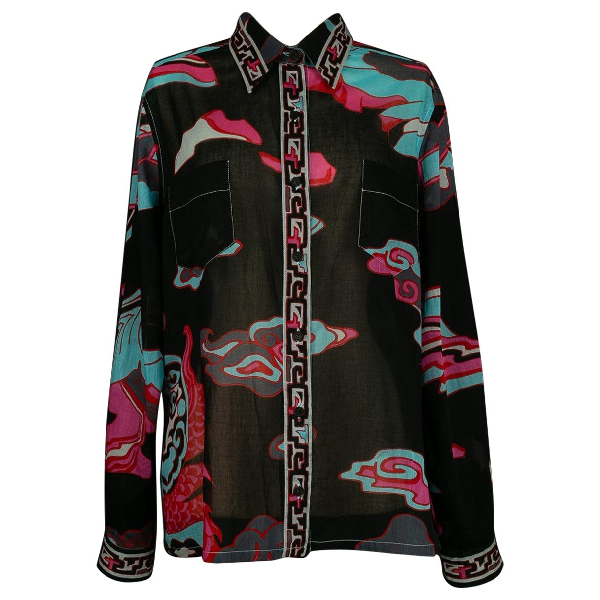 Camicia in cotone di Leonard con tessuto di formaggio