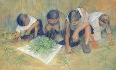 Panoramic Painting of the Harvest by Leonard Creo