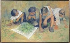 Panoramic Painting of the Harvest by Leonard Creo