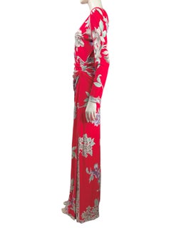 Leonard Maxikleid aus Crêpe-Jersey mit Blumendruck