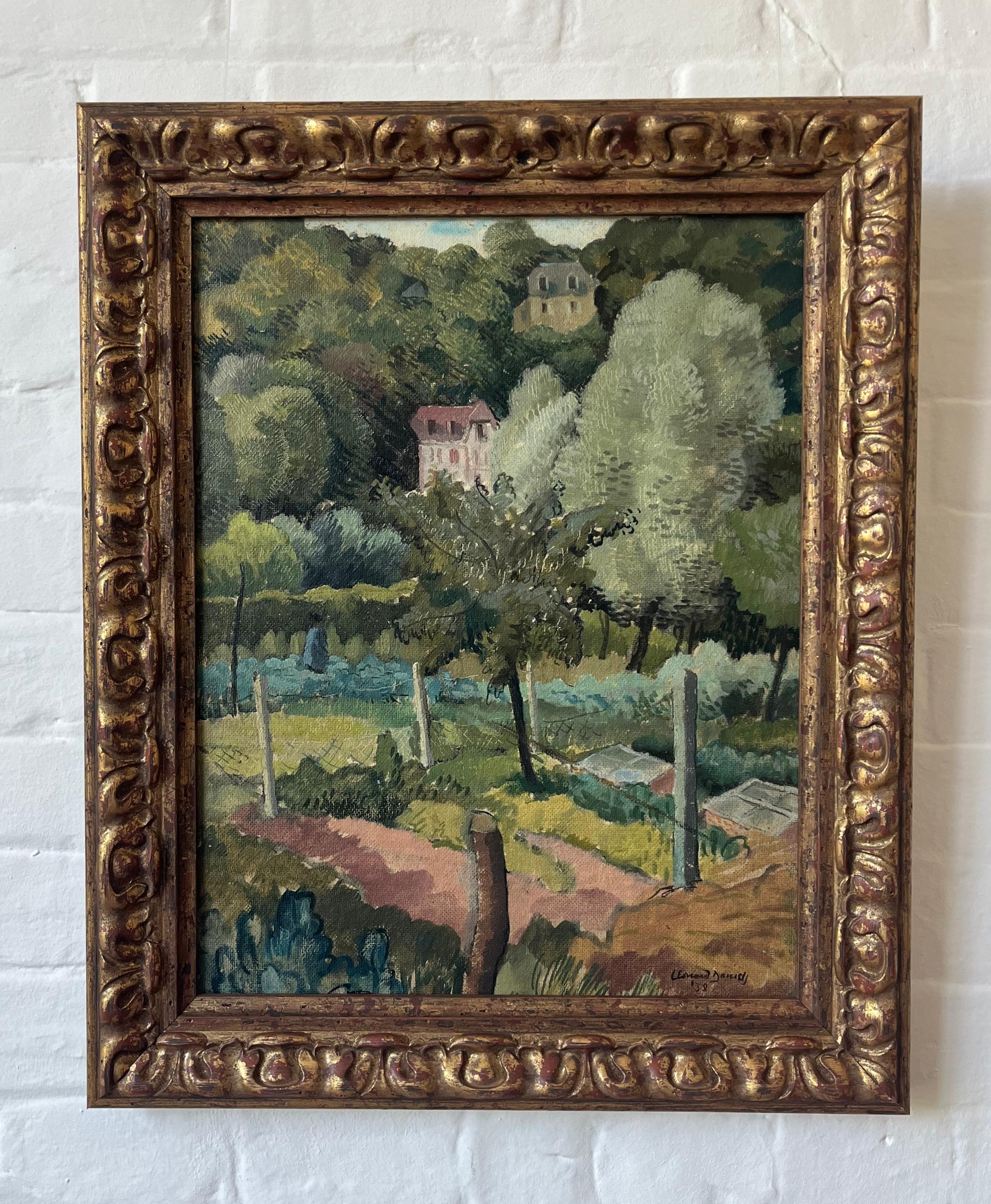 Leonard Daniels Modern British Camberwell School of Art landscape painting For Sale 3