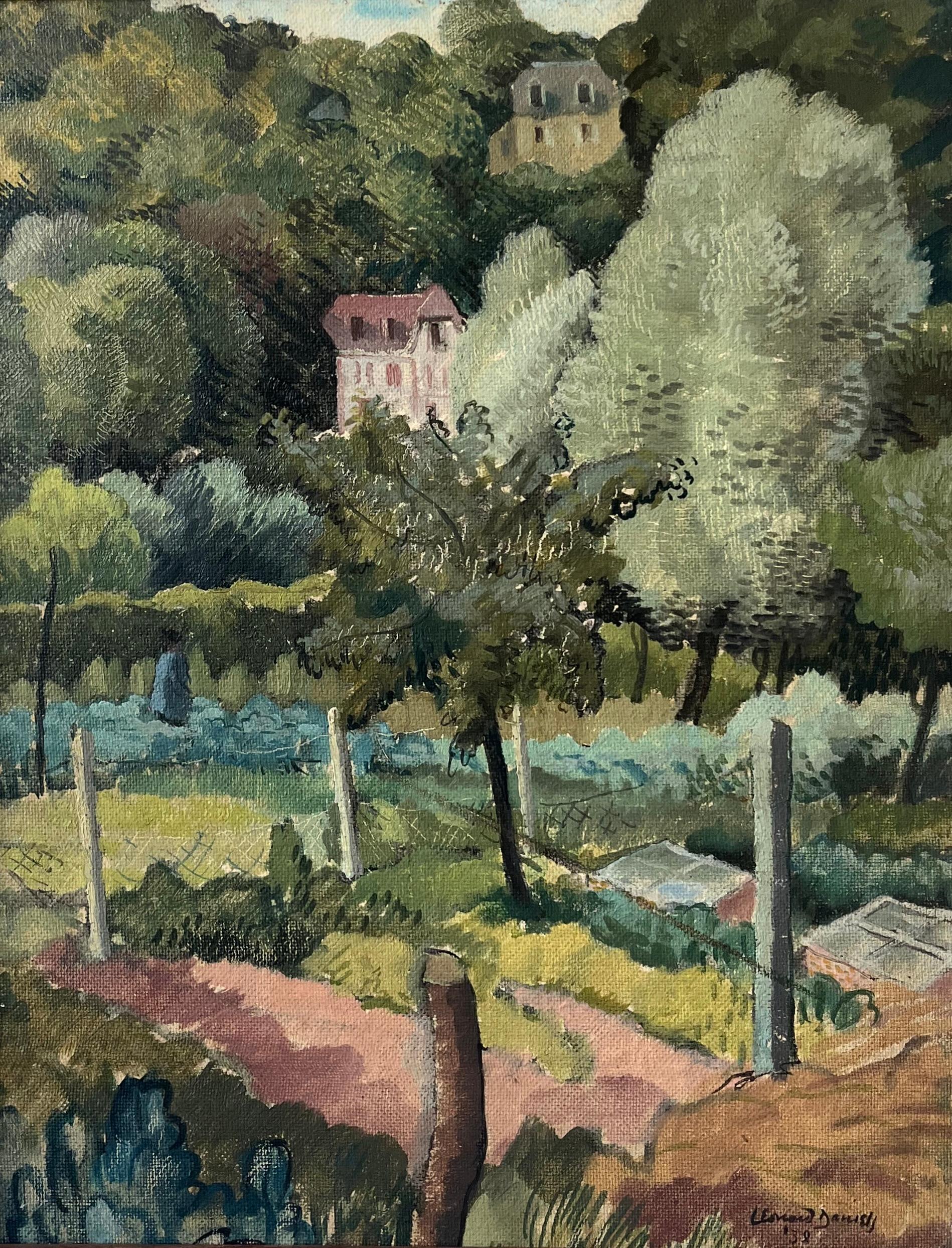Leonard Daniels Modern British Camberwell School of Art landscape painting For Sale 6