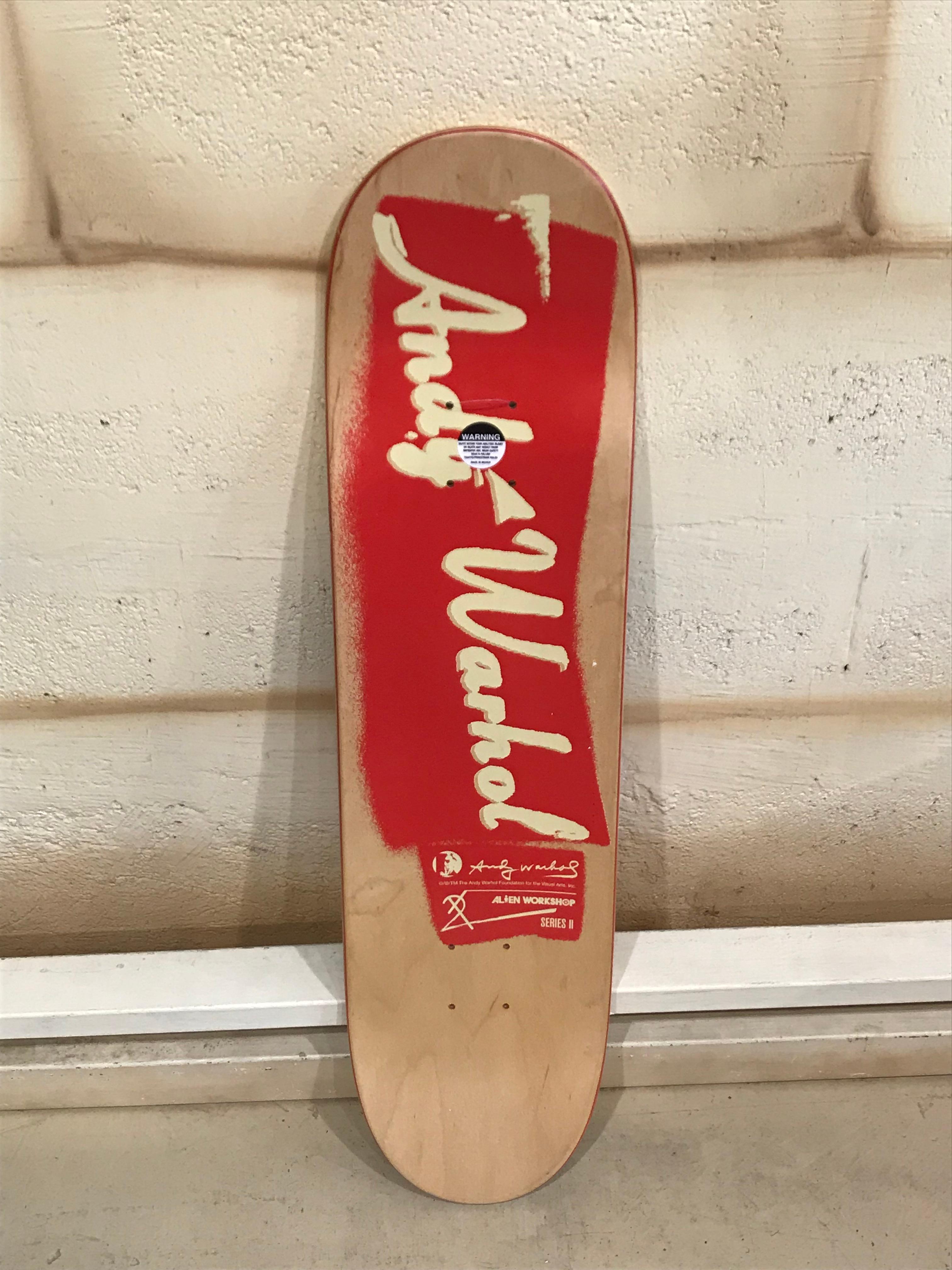 Contemporary Leonard de Vinci & Andy Warhol Skate For Sale