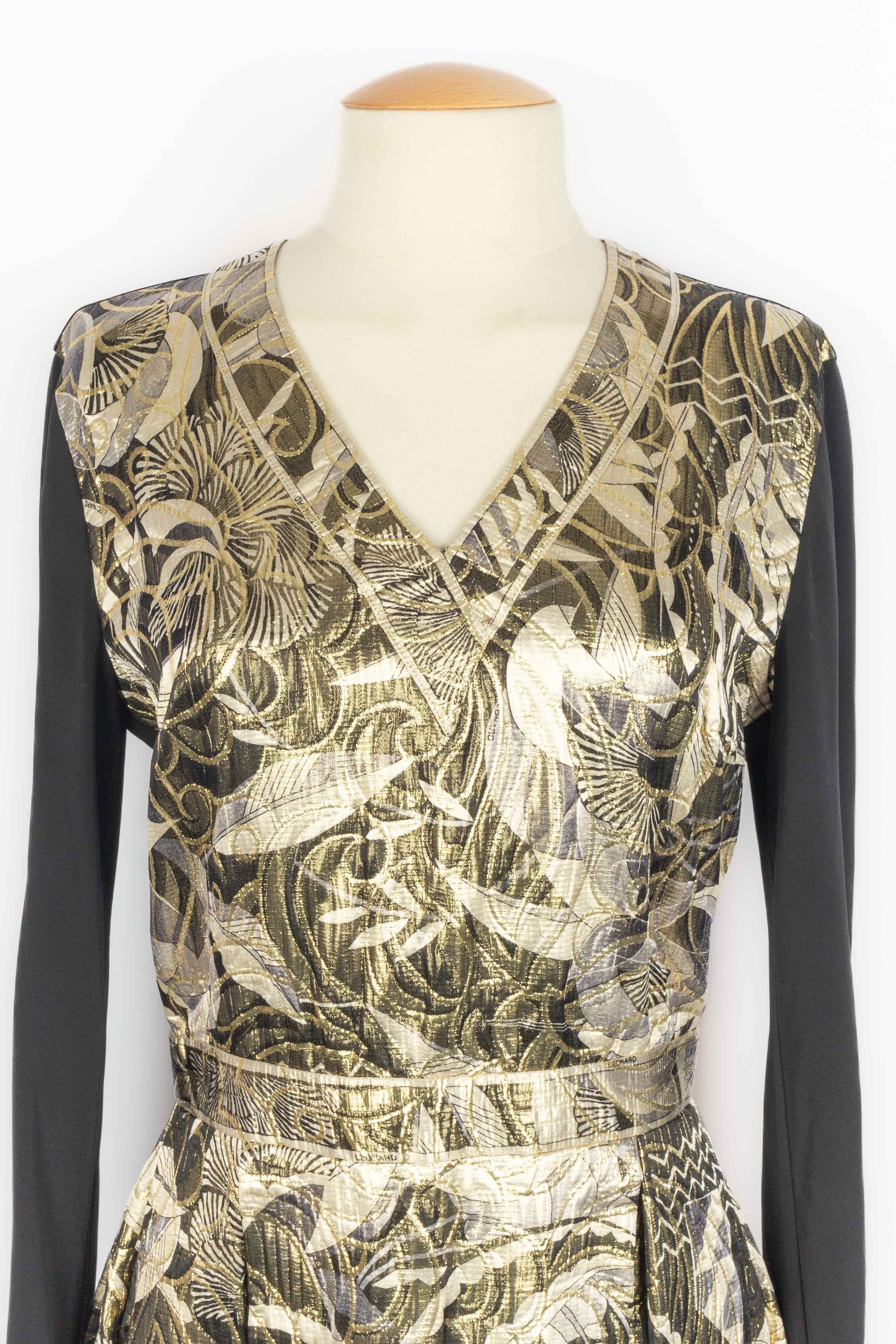 Brown Leonard dress Pre Fall 2019 For Sale
