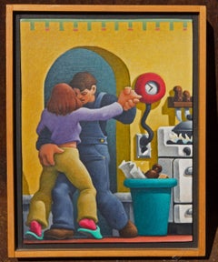 Eve and Adam a Painting by Leonard Dufresne Regionalist Style Painting