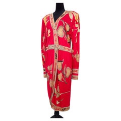 Vestido de Leonard Fashion de jersey de seda, modelo kimono vintage de los años 70 y 80