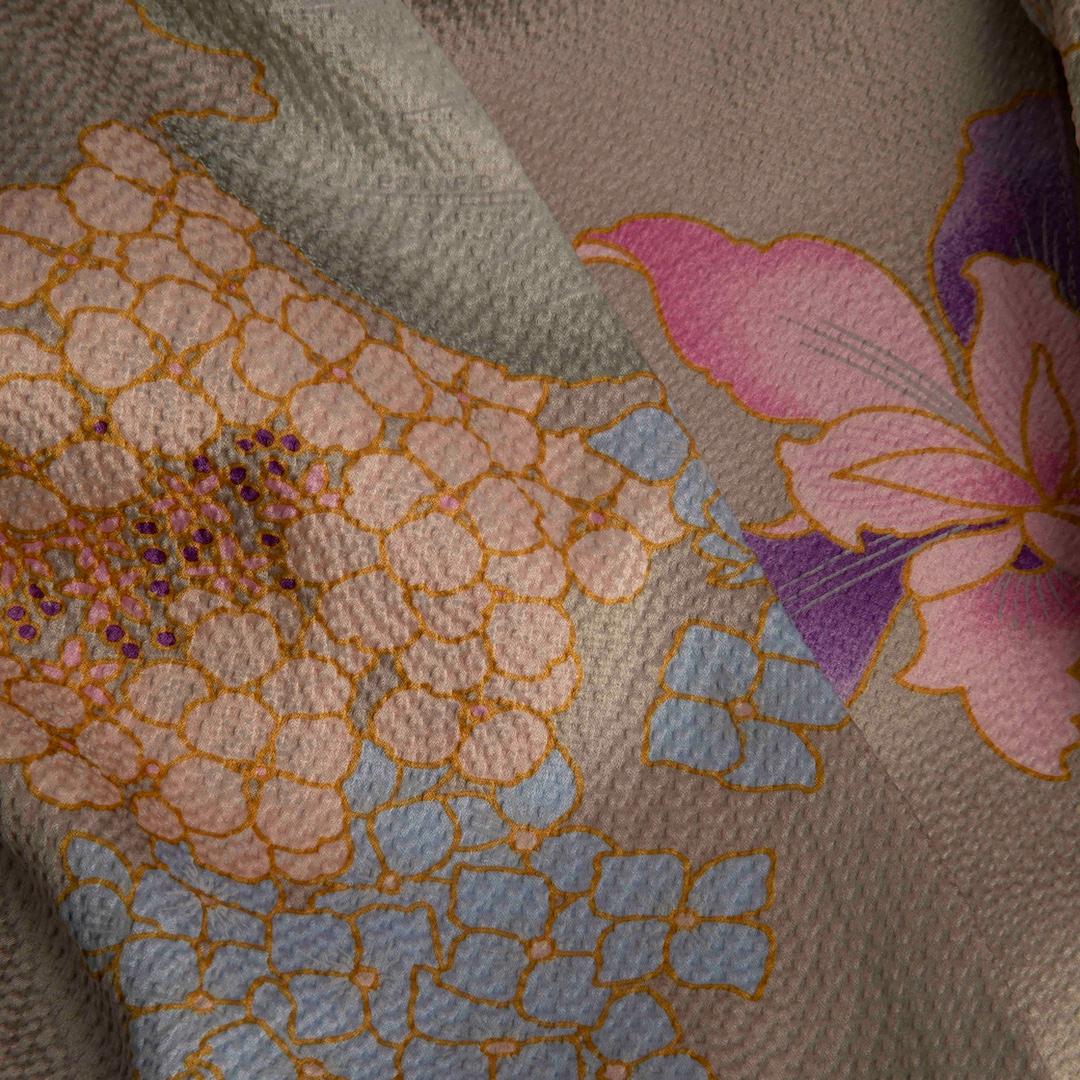 Leonard Vestido de seda floral largo hasta la rodilla Talla XL en Bueno estado para la venta en London, GB