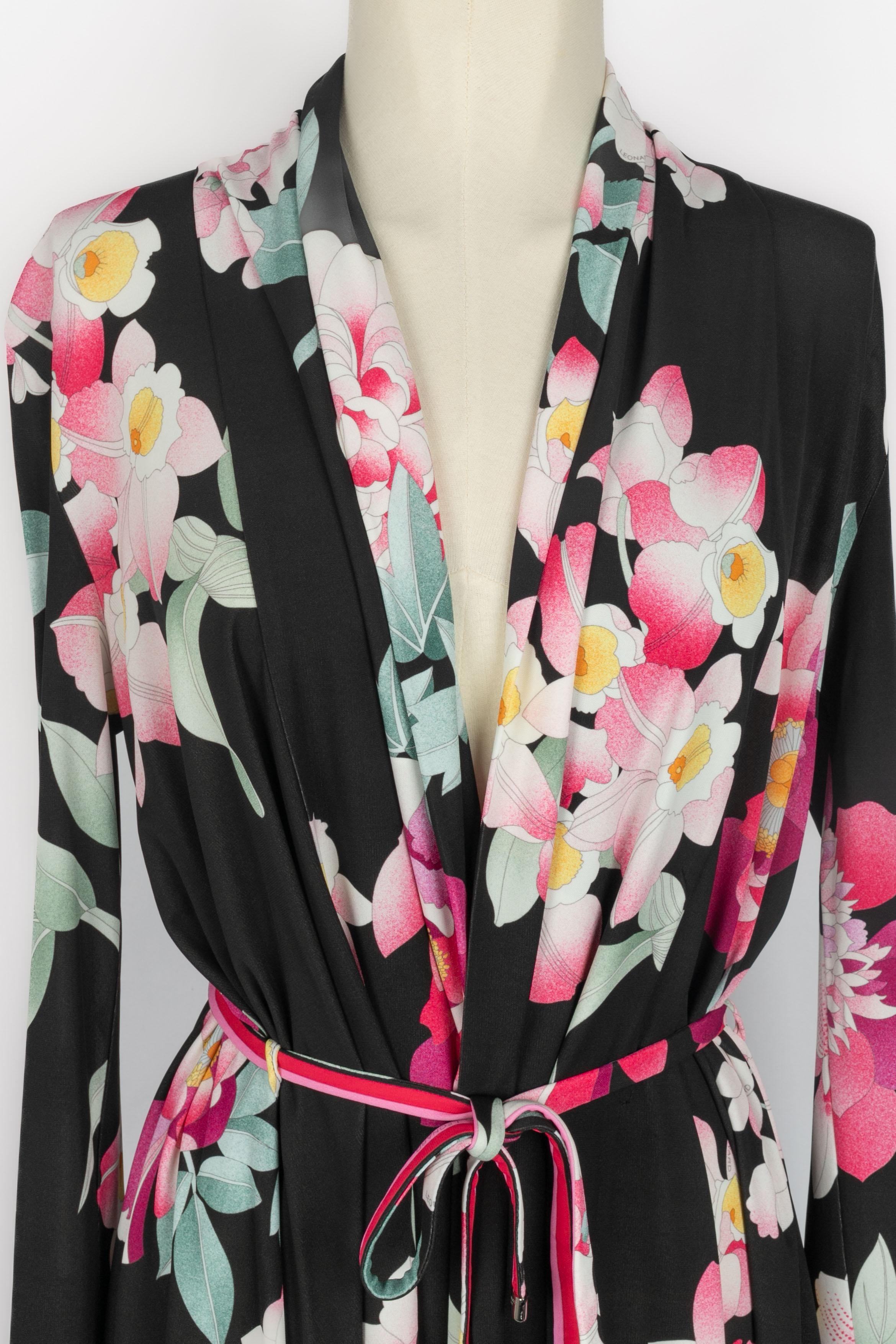 Black Leonard flower jacket For Sale