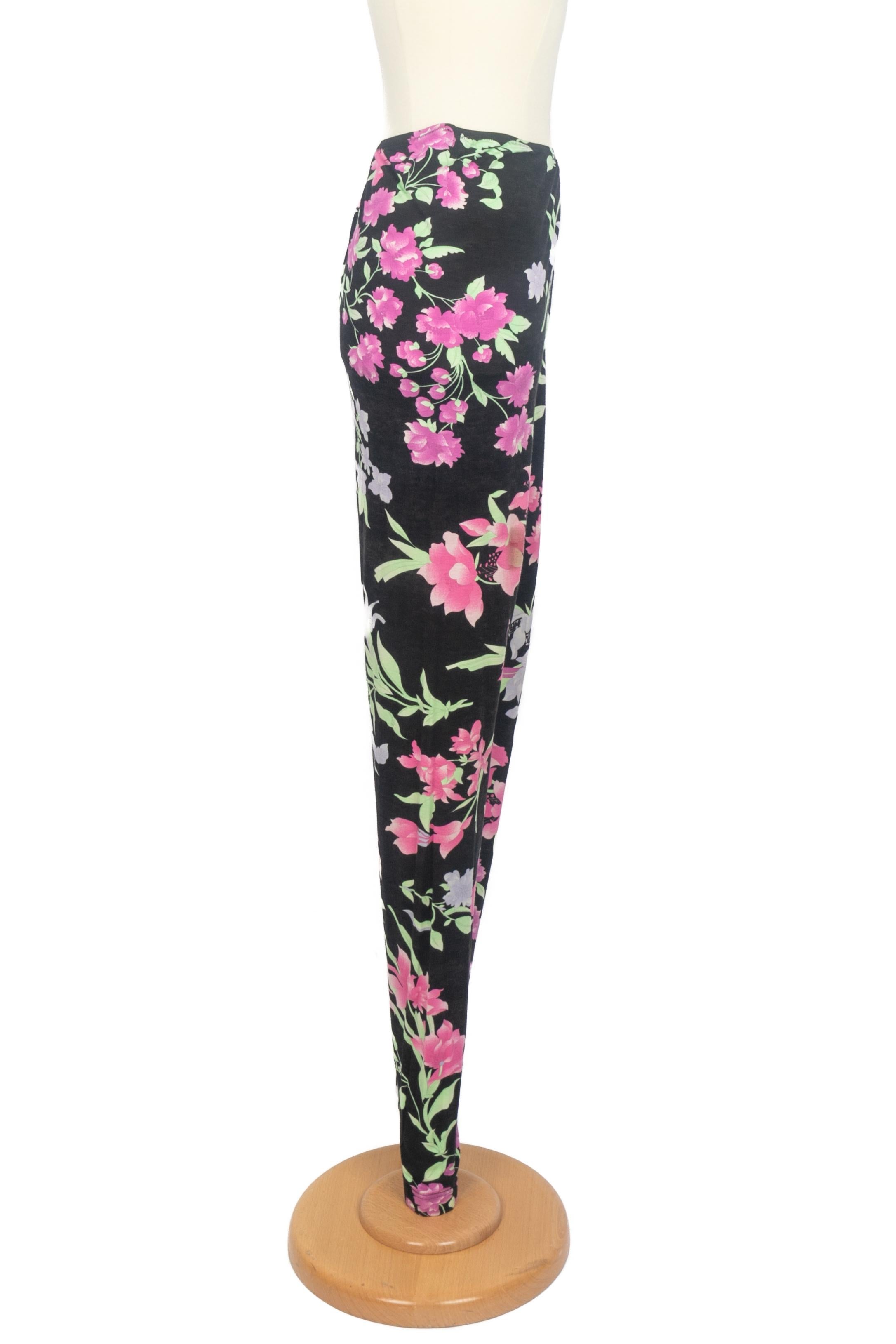 Marrone Pantaloni a fiori Leonard in vendita