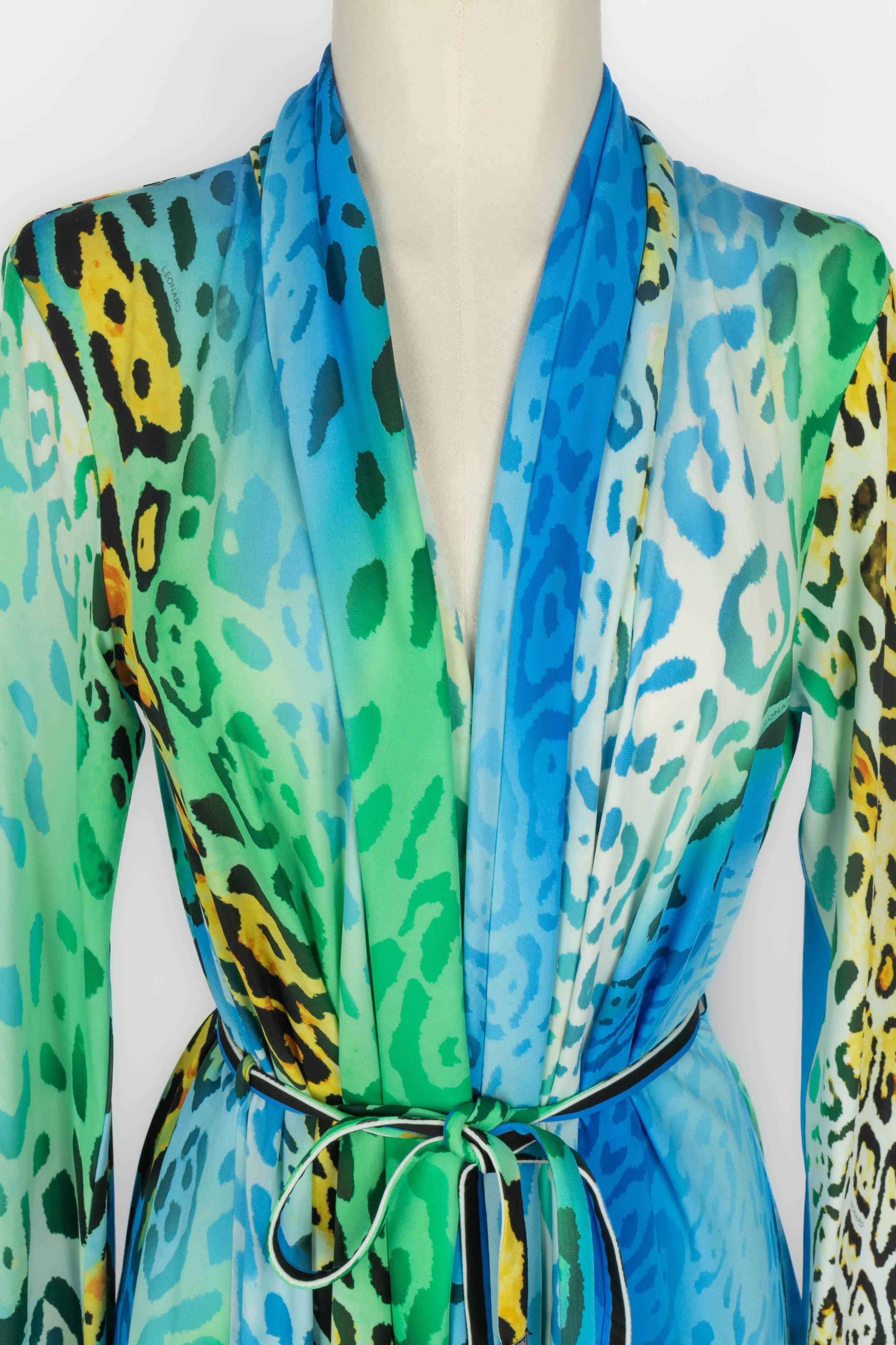 Blue Leonard flowing jacket For Sale