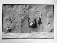 Italy, Beach II, Collectible Black and White Photography 1980s