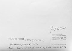 Harlem New York Beauty Contest Photo, Gelatin Silver Print, Signed, 16x20 Inches