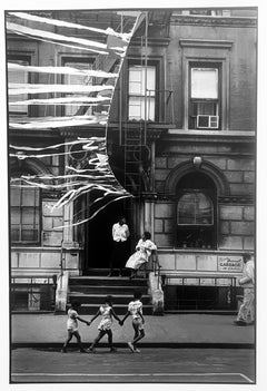 Nueva York, Harlem, Niños, Fotografía en blanco y negro de edición limitada