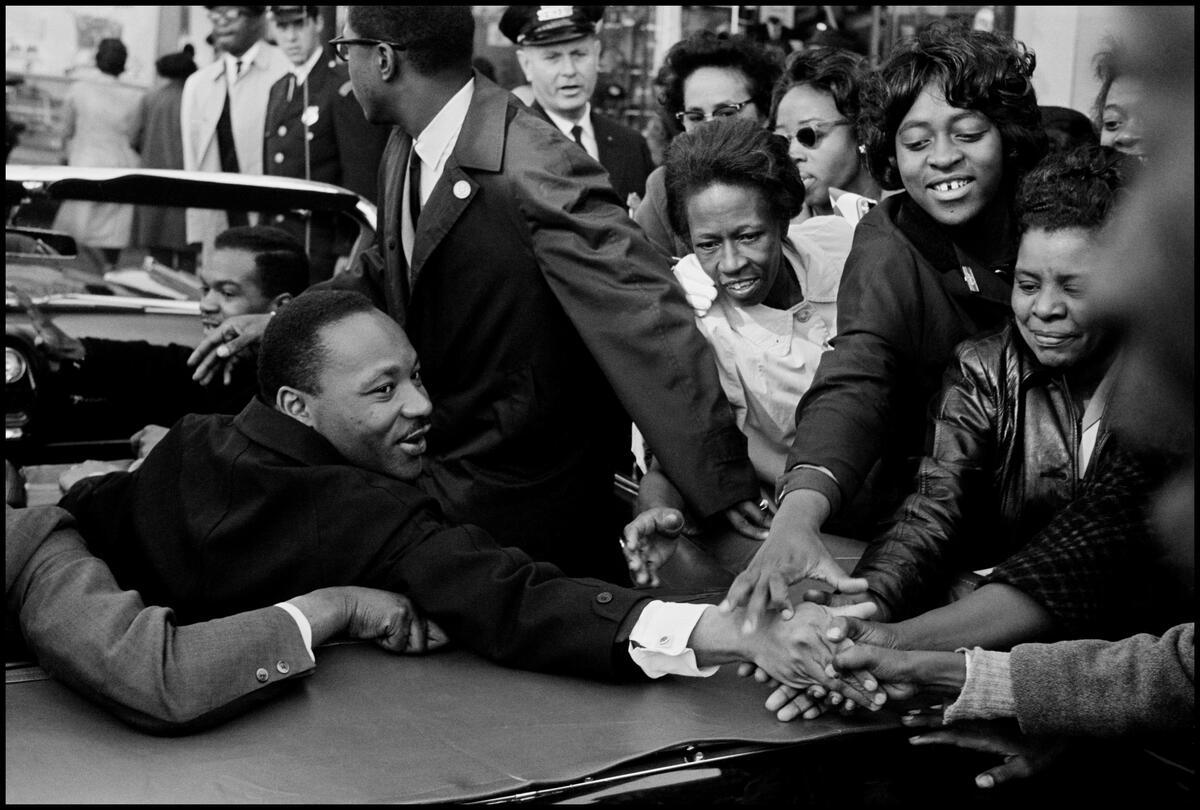Black and White Photograph Leonard Freed - Martin Luther King, Jr. Baltimore
