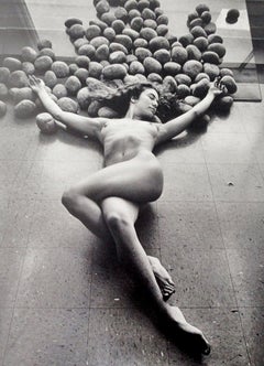 Kate Resting, Black and White Gelatin Silver Photograph, Signed, 20x16 Nude