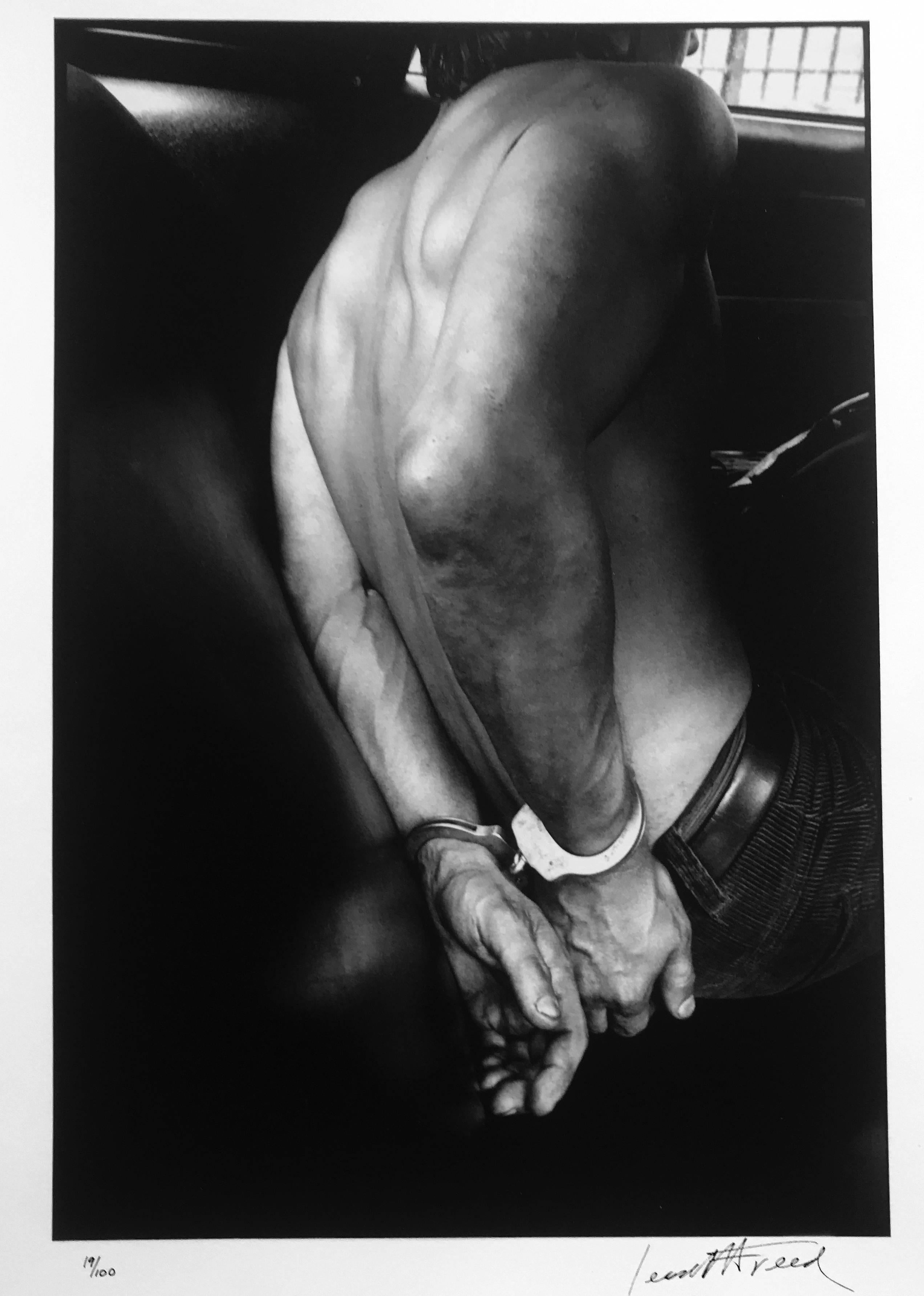 Leonard Freed Figurative Photograph - Handcuffed, New York City, Black & White Documentary Photograph, Edition 19/25