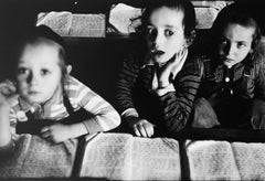 Yeshiva Students, New York City, Black-and-White Photograph, Signed, 16x20, 1954